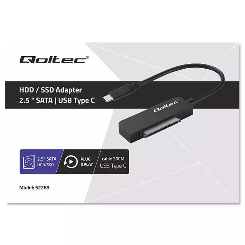 Adaptador SATA QOLTEC 52269 para unidad de 2,5