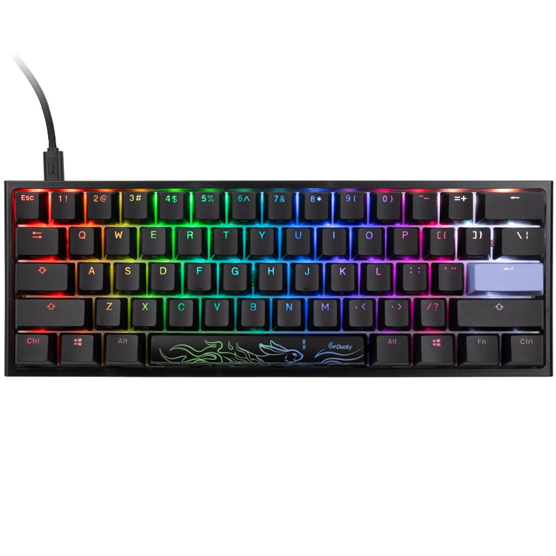 Teclado gaming Ducky One 2 Mini RGB USB US English negro mecánico cableado