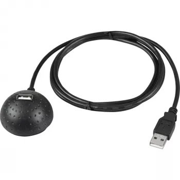 Cable USB Wentronic - USB Type-A, 4 pines (M) - USB Type-A, 4 pines (H) - 1,5 m - soporte magnético (68913)