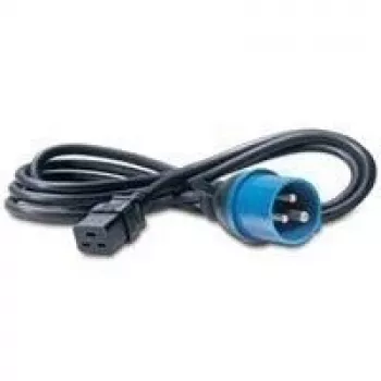 Cable de alimentación Bachmann 346.112 negro azul 3 m IEC 309 C19
