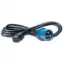 Cable de alimentación Bachmann 346.112 negro azul 3 m IEC 309 C19