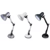 Lámpara de mesa ESPERANZA AVIOR E27 12W LED, negra, regulable en altura, brazo flexible, casquillo E27