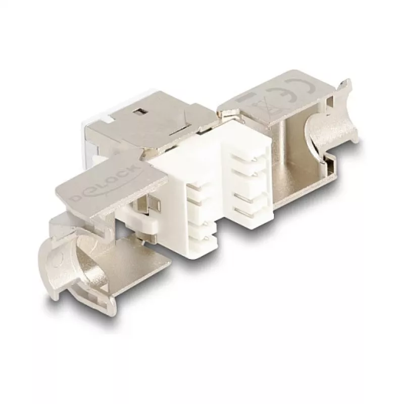 Módulo Keystone DeLOCK 88119 plano blanco RJ-45 10 uds.
