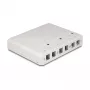 Caja de superficie Keystone DeLOCK 67052 para módulos de fibra óptica, 6 puertos, blanca