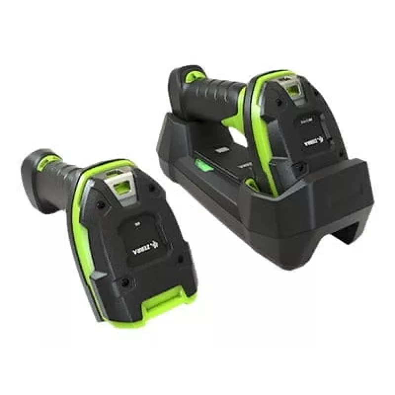 Escáner de códigos de barras portátil Zebra LI3678-ER 1D negro, verde