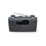 Radio portátil Muse M-058 R — AM/FM, control de volumen giratorio, a pilas o red eléctrica (230V, 50Hz), Negro/Gris