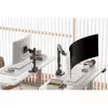 Soporte de monitor DIGITUS Single, pinza, máx. 57 inch, capacidad 27 kg, VESA 75x75–100x100, altura ajustable, inclinable -75° a 75°, negro
