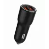 Cargador de coche para dispositivos móviles Gembird TA-UC-A2QC36-CAR-01, 36 W, 12–24 V, mechero, negro