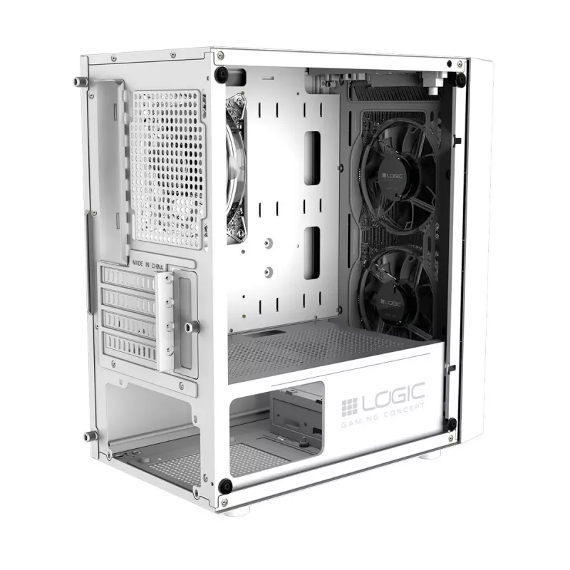 Carcasa LOGIC ATOS ARGB Mini USB 3.0 Blanca