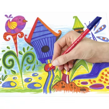 Rotulador permanente punta redonda Staedtler 326 C10 colores surtidos 10 uds.