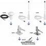 NAVILOCK - Antena - Navegación - 28 dBi - Antena direccional - Exterior, Interior, Barco