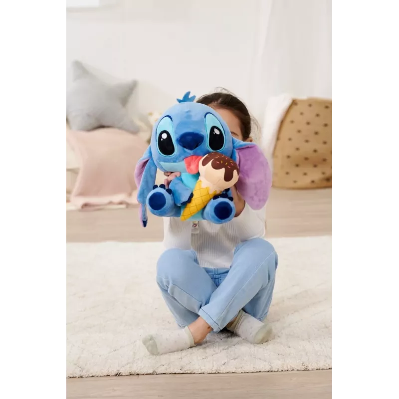 Peluche SIMBA Mascot Stitch helado 25 cm, figura original suave