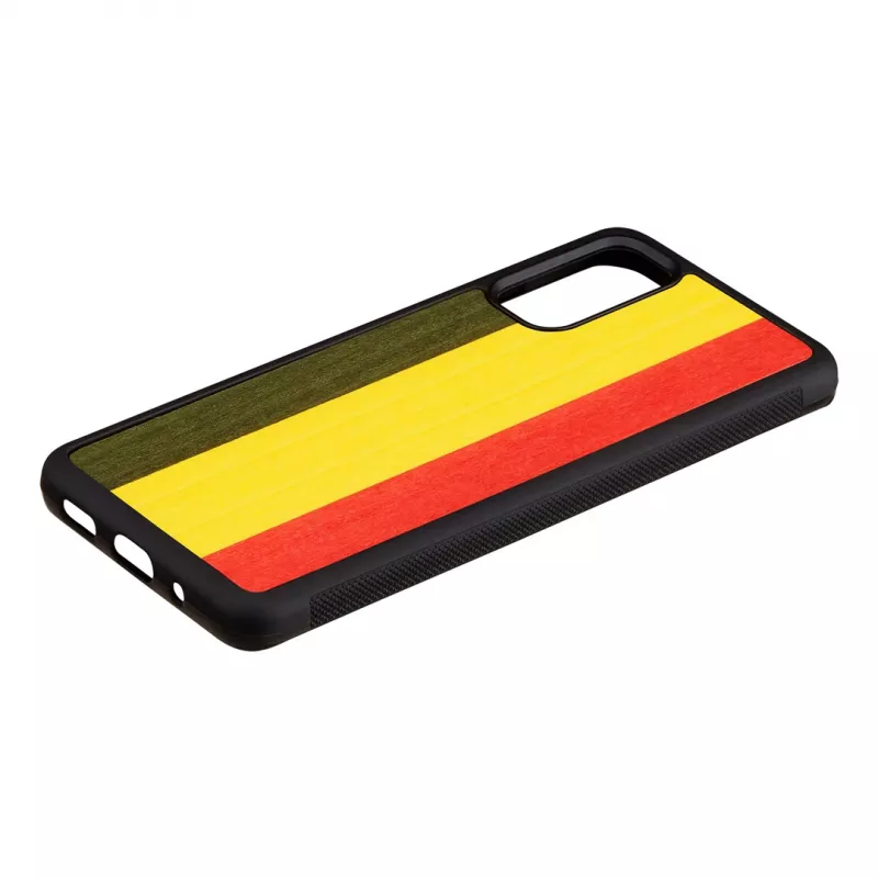 Funda para móvil man and wood Galaxy S20 Reggae negra