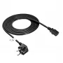 Akyga AK-PC-06A cable de alimentación CEE 7/7 a IEC C13, 3 m, negro