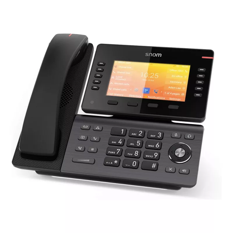Snom D892M, teléfono IP, negro, montaje en mesa/pared, Linux, TFT, 12,7 cm (5