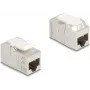 Delock 90718 Acoplador de módulo Keystone RJ45 hembra a RJ45 hembra, Cat.6A, blindado