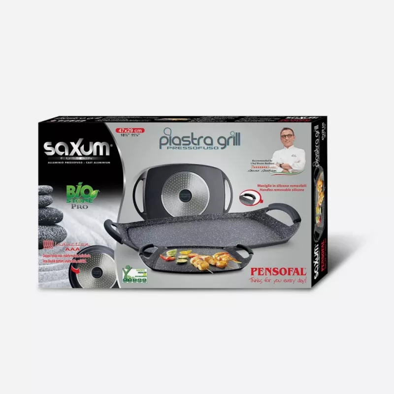 Plancha grill Pensofal Saxum 47x27 cm antiadherente duradera
