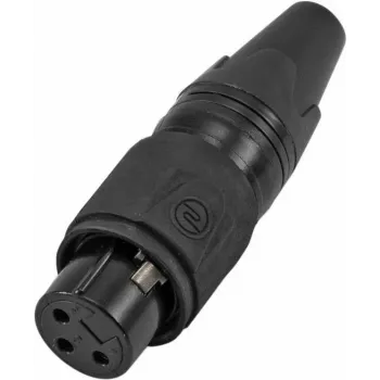Conector hembra XLR de 3 pines Omnitronic IP 30208436 – conector hembra empotrable para dispositivos de audio