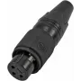 Conector hembra XLR de 3 pines Omnitronic IP 30208436 – conector hembra empotrable para dispositivos de audio