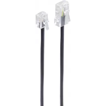 Cable de teléfono ShiverPeaks BS70253 3 m negro