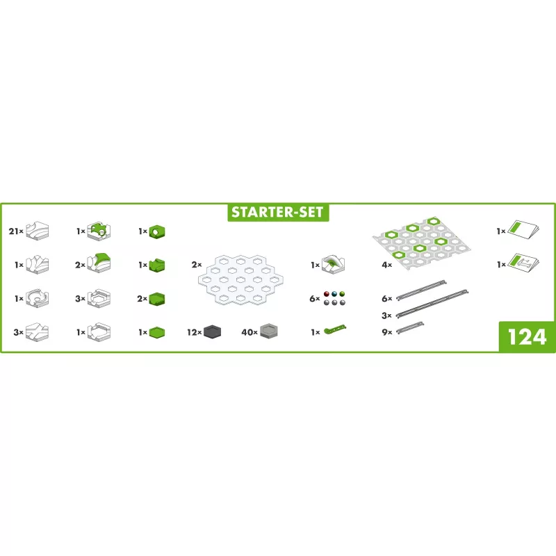 Ravensburger GraviTrax set de inicio 22410, pista de canicas
