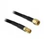 Cable coaxial DeLOCK 10m RP-SMA CFD200 Negro