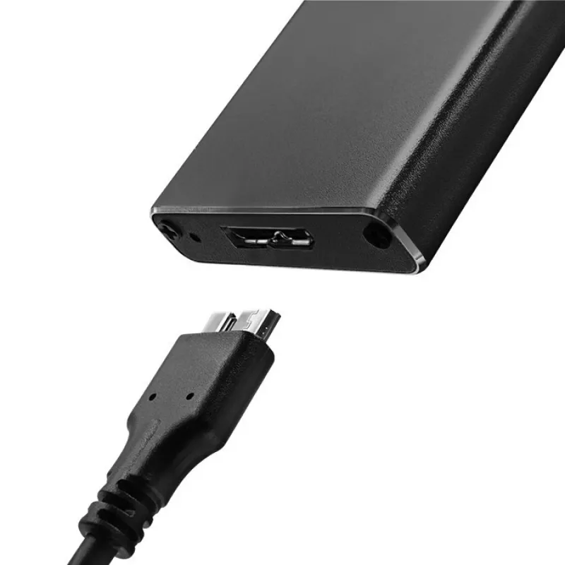 Carcasa para SSD M.2 SATA QOLTEC 51854 USB 3.0 sin herramientas
