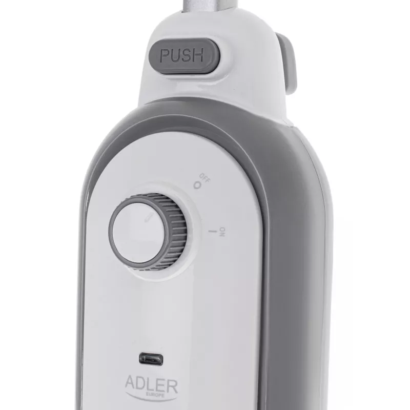 Limpiador a vapor Adler AD 7057 1300W 0,38L blanco/gris