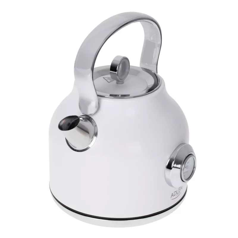 Hervidor eléctrico Adler 1,7 l 2200 W blanco metálico