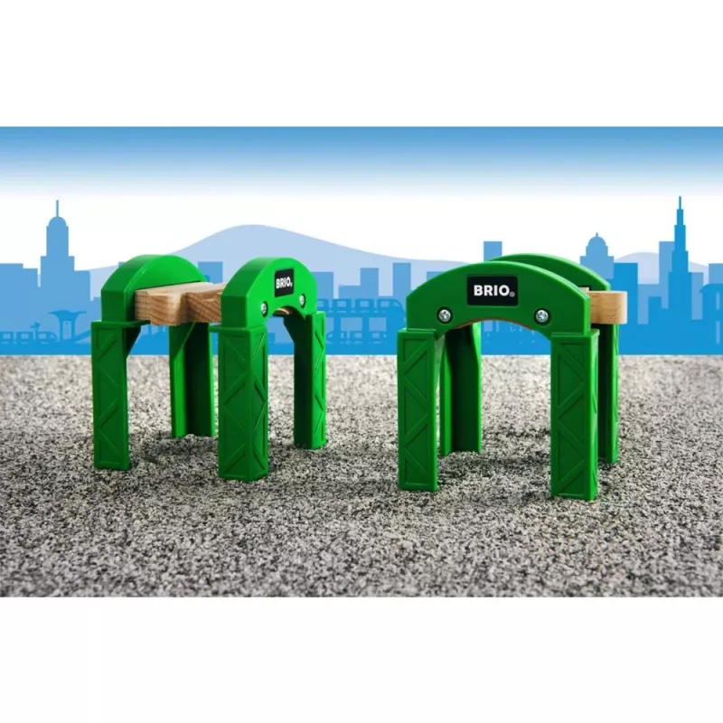 BRIO 33253 pies de apoyo verdes, 2 uds.