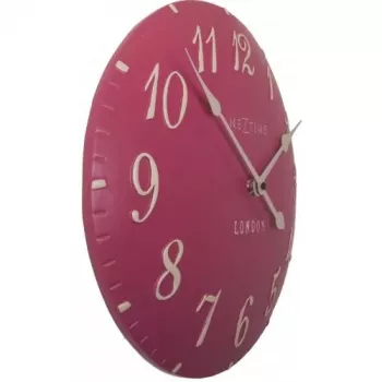 NeXtime Reloj 3084rz London Arabic, Ø34,5 cm, pared, rosa/blanco