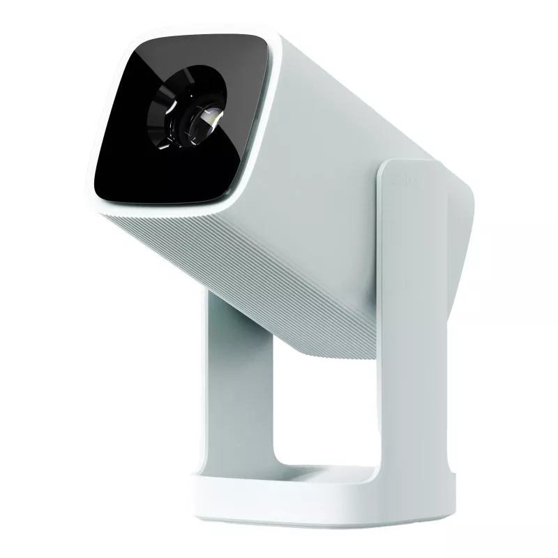 Proyector WANBO Cube 1 — resolución 720p, 200 lúmenes ISO, Android TV 11, azul cielo
