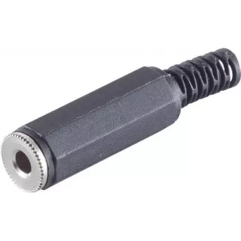 ShiverPeaks 22220519 (51310-) acoplador jack mono de 2,5 mm, de 2 polos, carcasa de plástico