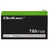 Batería AGM Qoltec 53076 | 12V | 7Ah | seguridad