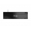 Teclado multimedia fino con cable NATEC HERRING — negro, distribución de perfil bajo, teclas multimedia
