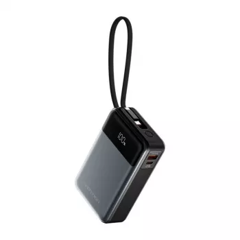 Batería externa portátil Vention FHYB0 20000mAh 65W, 2× USB-C, 1× USB-A, negra