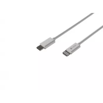 Cable Lightning (macho) -> USB-C (macho) 2 m MFi Prati blanco Natec NKA-2151