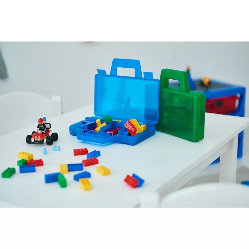 Caja de almacenamiento Room Copenhagen modelo 40870002, azul – caja organizadora para LEGO y juguetes pequeños