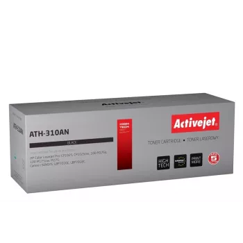 Tóner Activejet ATH-310AN (sustituto de Canon, HP 126A CRG-729B, CE310A; Premium; 1200 páginas; negro)