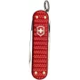 Navaja Victorinox Classic SD Precious Alox Iconic Red — multiusos compacta para llavero, hoja pequeña, tijeras, lima de uñas