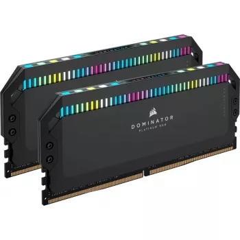 32 GB Corsair DIMM 6200 (2x 16 GB) Dual-Kit (negro. CMT32GX5M2X6200C36. Dominator Platinum RGB. INTEL XMP)