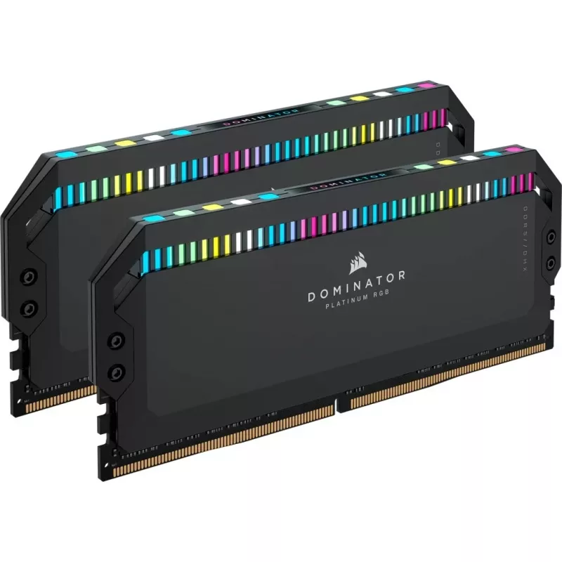 32 GB Corsair DIMM 6200 (2x 16 GB) Dual-Kit (negro. CMT32GX5M2X6200C36. Dominator Platinum RGB. INTEL XMP)