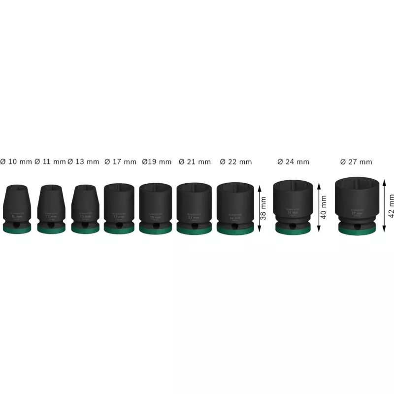 Set de llaves de impacto Bosch Powertools PRO 1/2