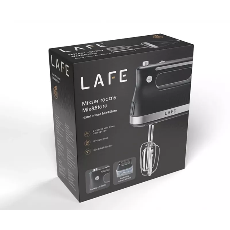 Batidora de mano LAFE MIX & STORE 500 W negra MB_LAFMIX47473