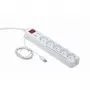 Protector de sobretensión Gembird PCW-MS-2G blanco 5 salidas de CA 250V 1,8m