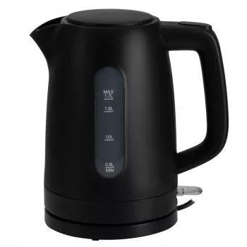 Hervidor eléctrico Adler AD 1379B — 1,7 L, 1850–2200 W, tapa abatible, base 360°, negro