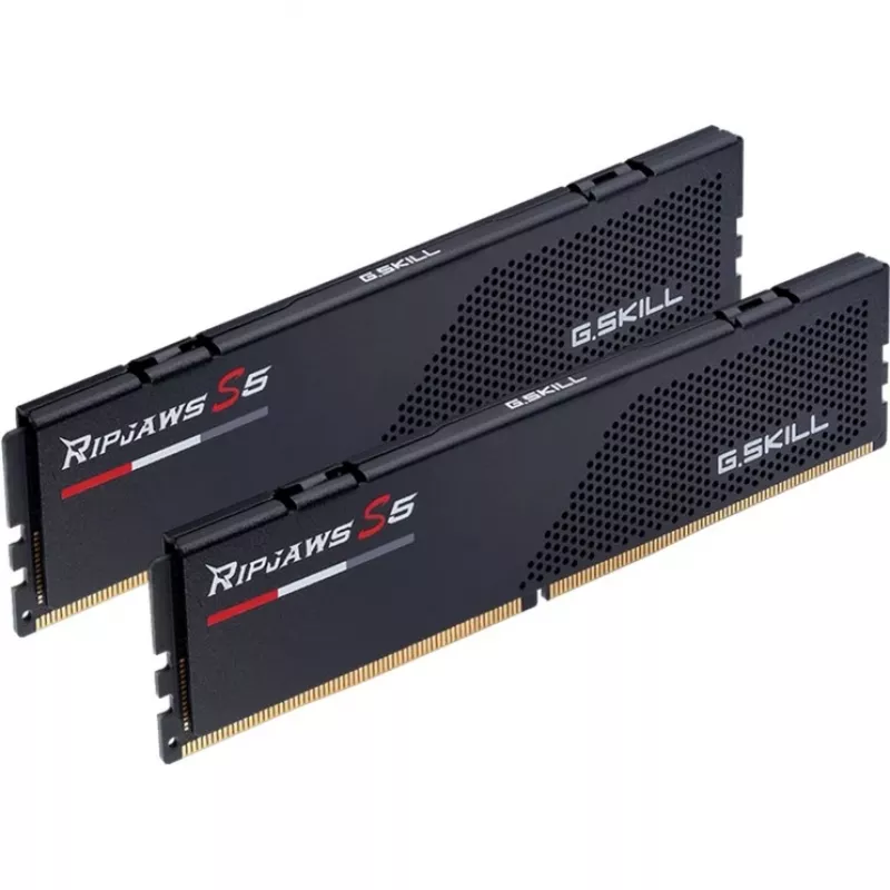 DIMM 64 GB DDR5-6000 (2x 32 GB) Dual-Kit, memoria negra, F5-6000J3238G32GX2-RS5K, Ripjaws S5, INTEL XMP