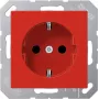 Caja empotrable Jung A 1520 BF RT tipo F, rojo – caja de montaje para tomas empotrables