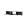 Mueble TV Cama Meble SOHO 180x43x37 cm – superficie color cashmere, marco negro