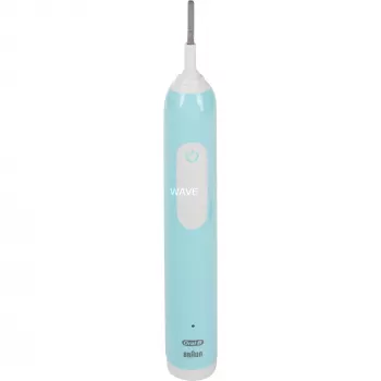 Oral-B Pro 1 Cross Action Caribbean Blue con estuche de viaje, cepillo de dientes eléctrico azul